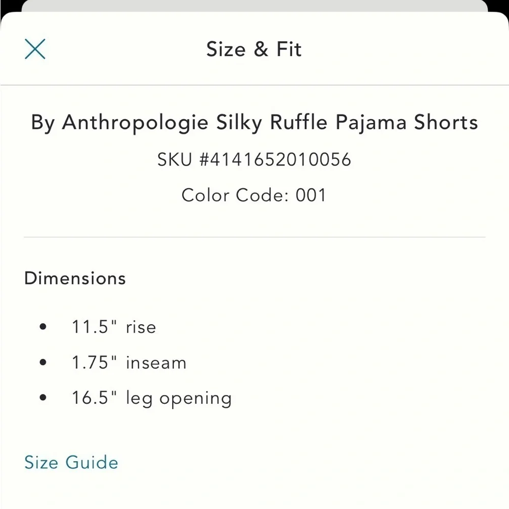 NWT new large Anthropologie black silky ruffle pj shorts embroidered boot dice